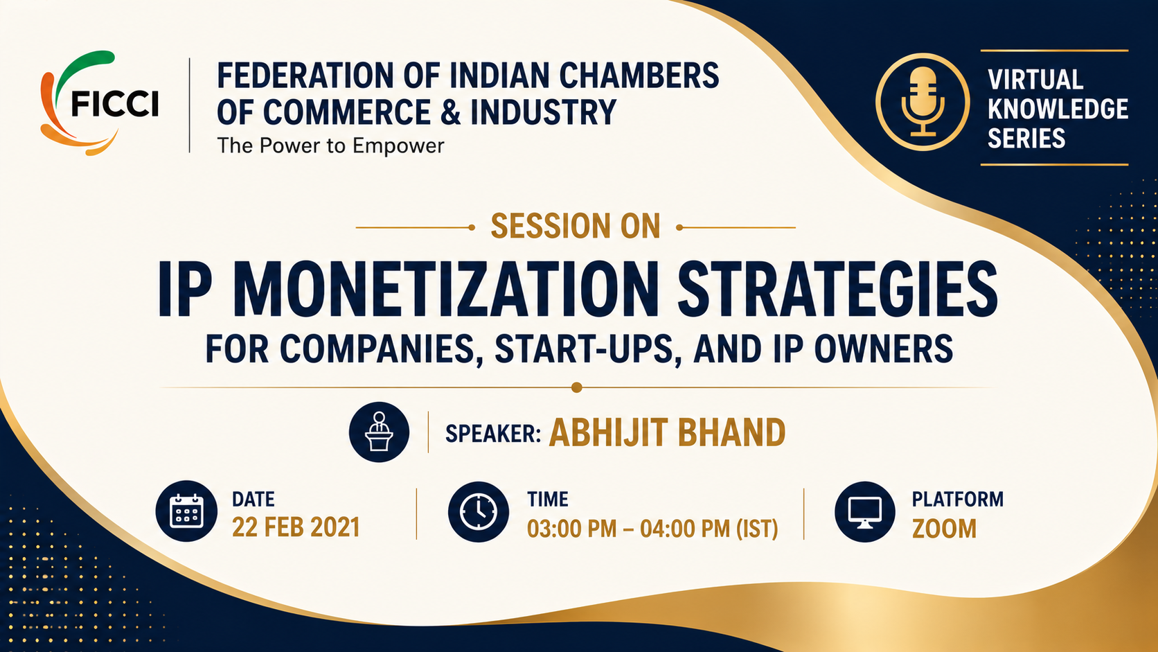 FICCI Hosts Expert Session by Abhijit Bhand on Unlocking Commercial Value from Intellectual Property